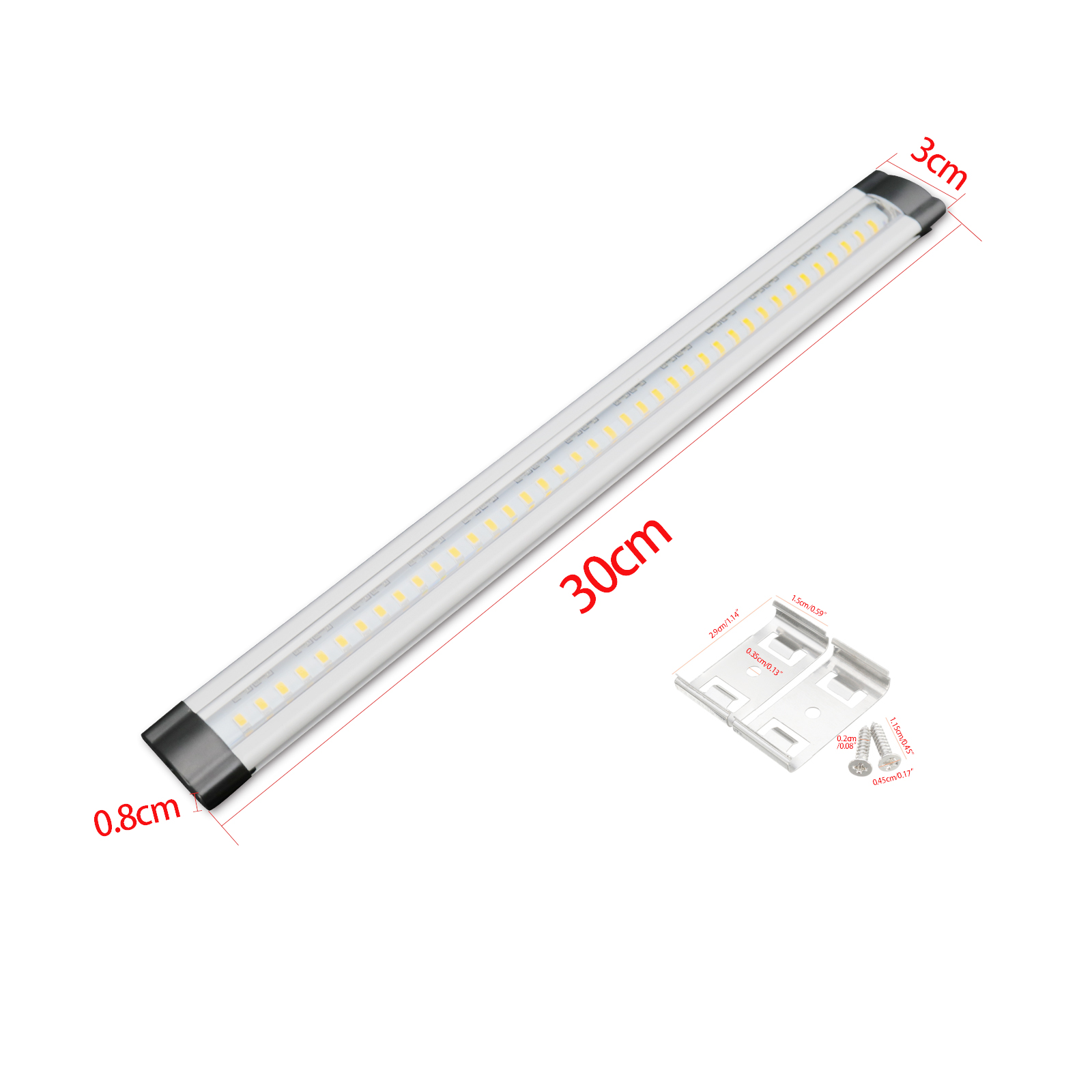 30cm LED Cupboard Warm White Light 12V Strip Light For Home