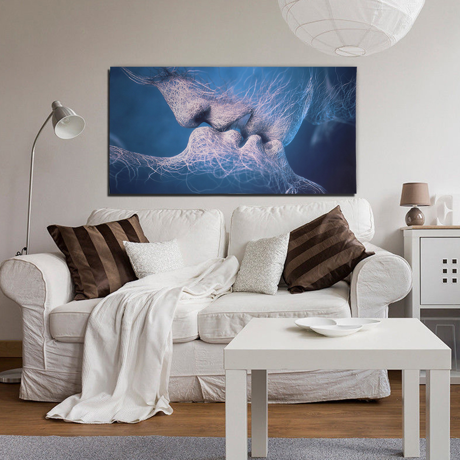 60*100cm Love Kiss Abstract Art Canvas Painting Wall Print Picture