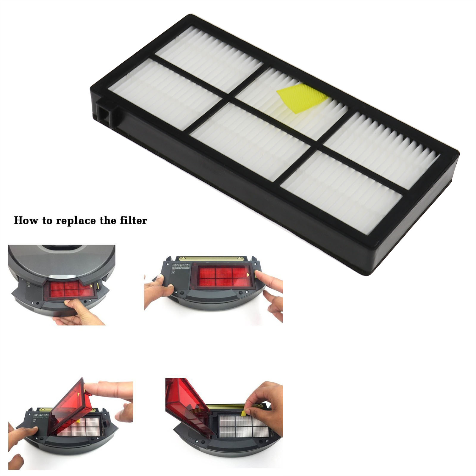 10Pcs HEPA Cleaner Filter For iRobot Roomba 800 870 880 980 900 Series