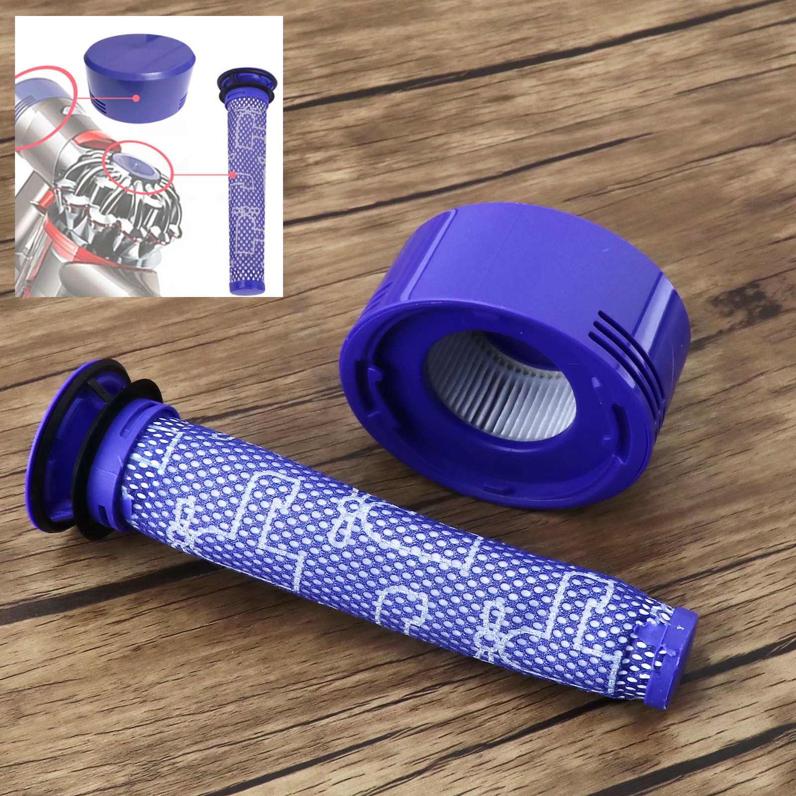 Replacement for Dyson V7 V8 Post Filter Animal Absolute Cordless Vacuum