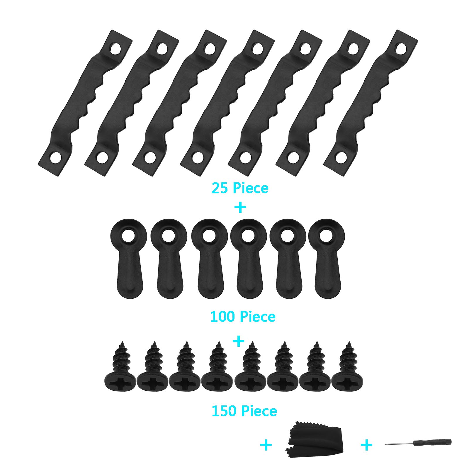 HANGING PICTURE PAINTING Frame Saw Tooth Hooks Hangers Frame Turn Buttons Black £6.97 PicClick UK