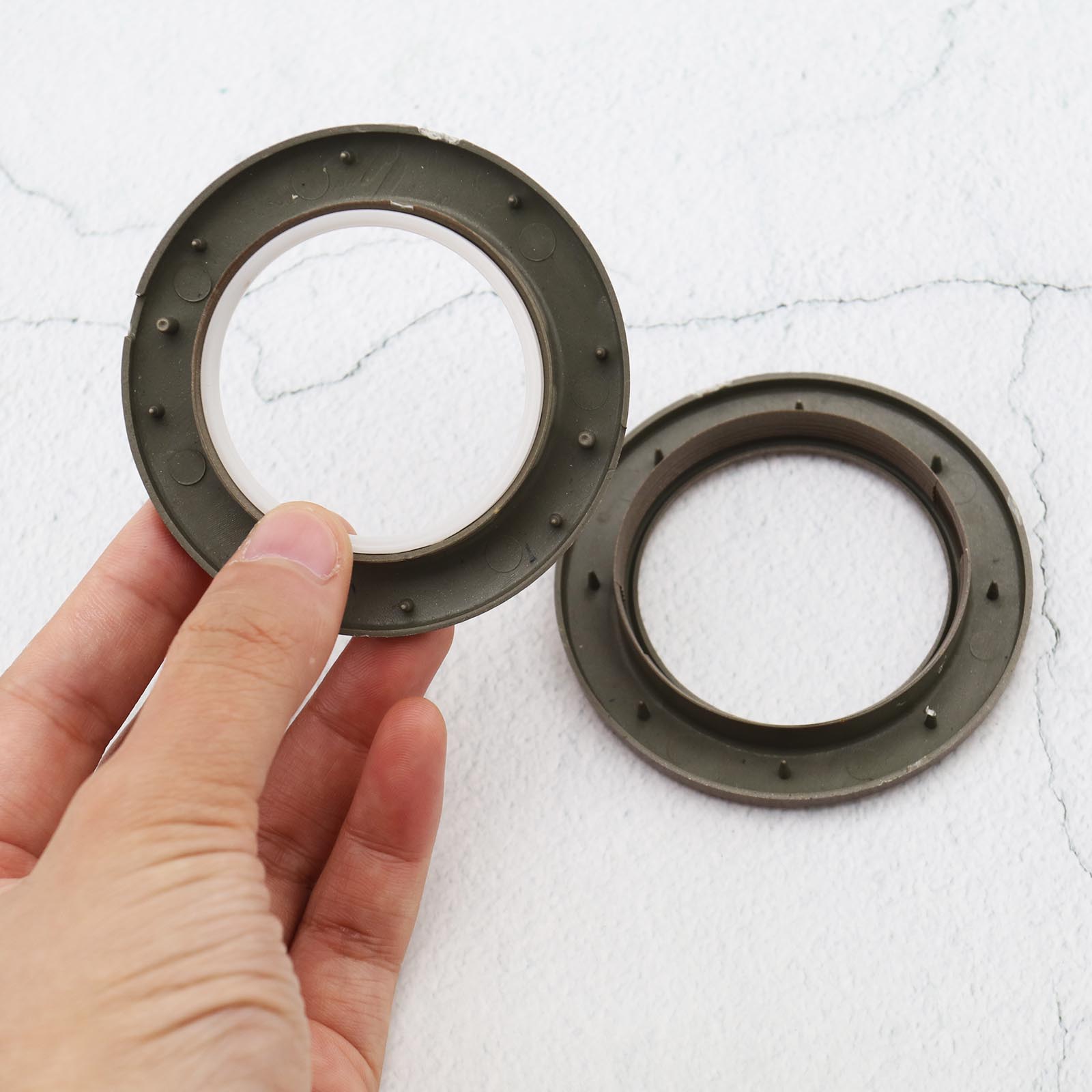 50pcs Curtain Grommets Eyelet Slide Ring Set Plastic Round Shape