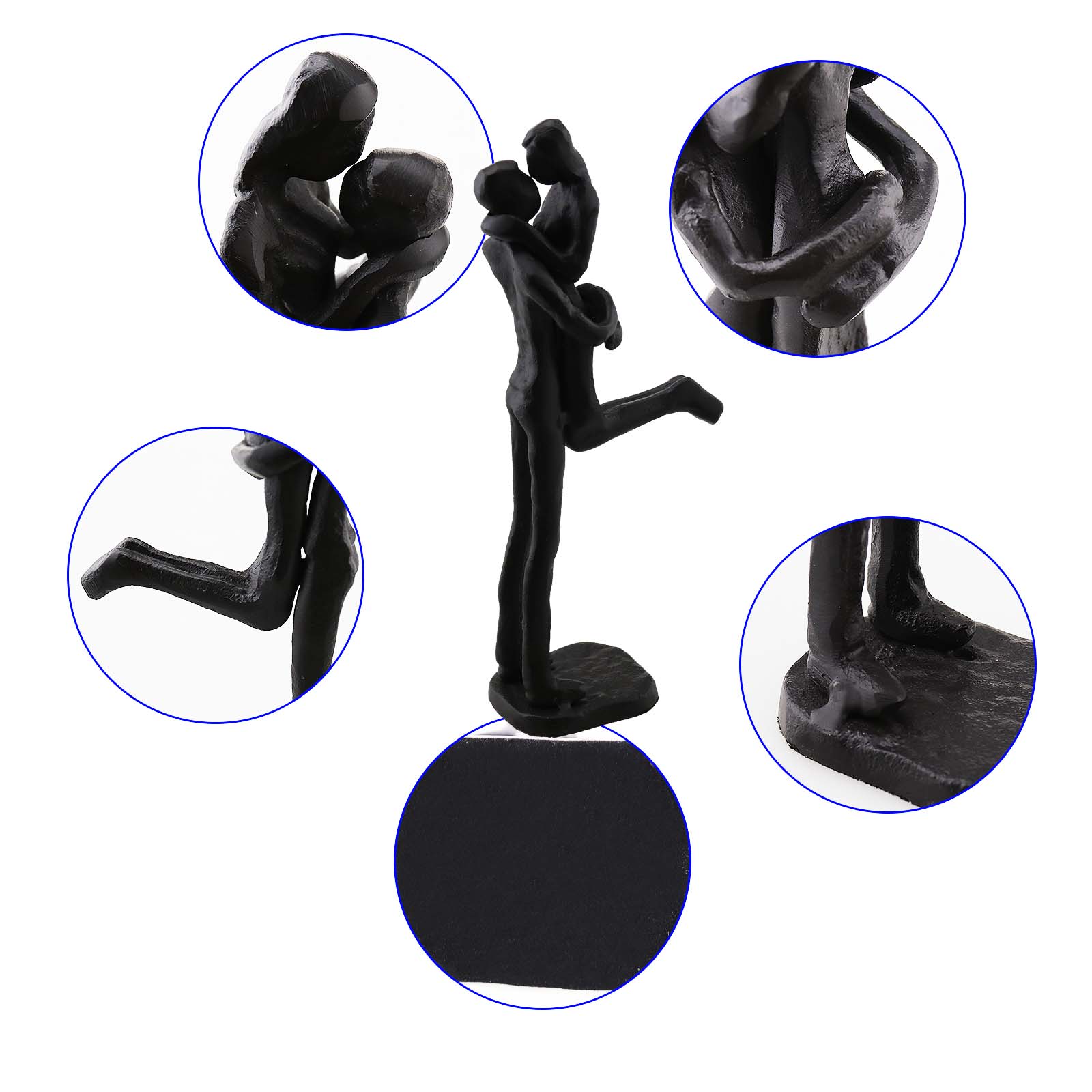 1X Sprung Umarmung Skulptur Statue Figur Hauptdekoration für Paar