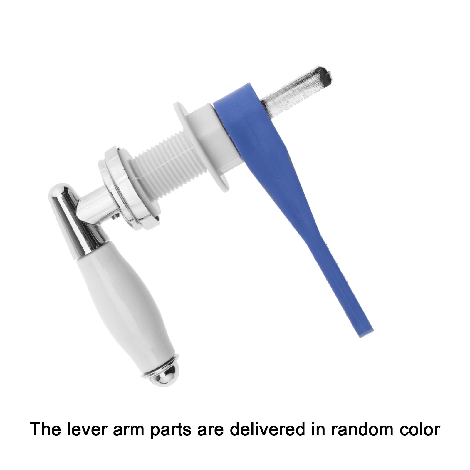 3/8 Toilet Cistern Lever Handle Chrome Plated Zinc Alloy Ceramic