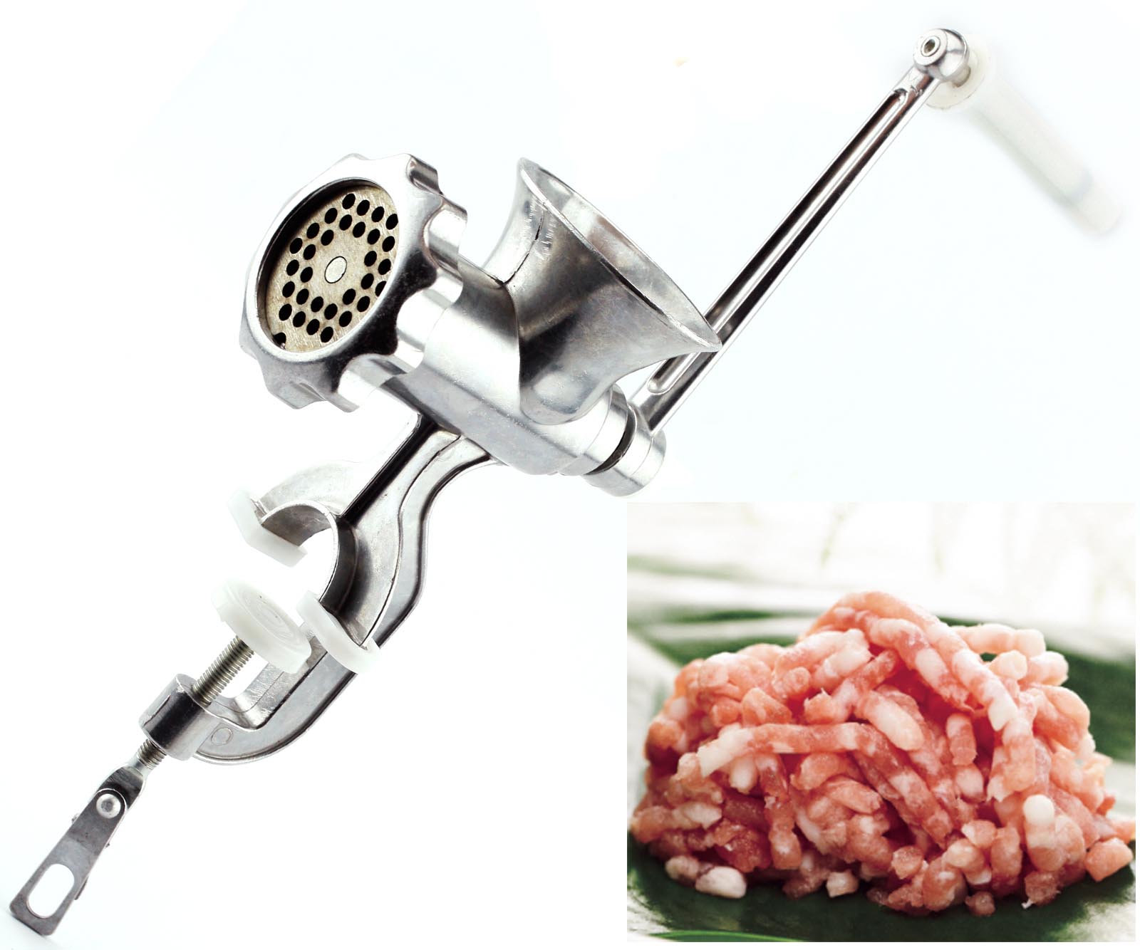 Aluminum Hand Meat Mincer Grinder Sausage Mince Food Maker Kitchen Sausage BO 735548280712 eBay