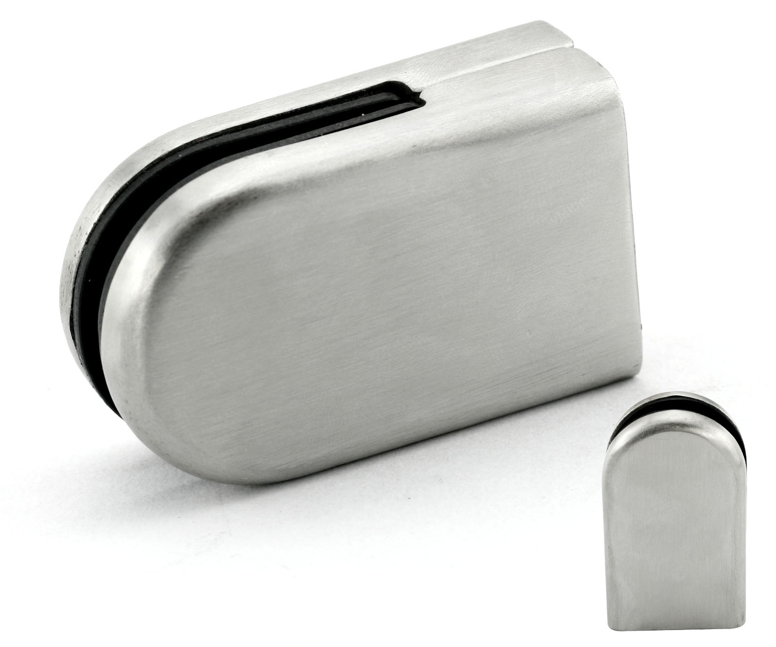 4stück 6-8mm Handlauf Glashalter Glasklemme Edelstahl Klemmhalter Geländer 