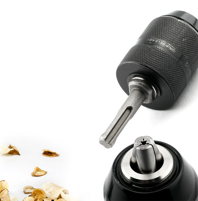 Professional 13mm Keyless Drill Chuck Bit With SDS Adaptor Driller Fit