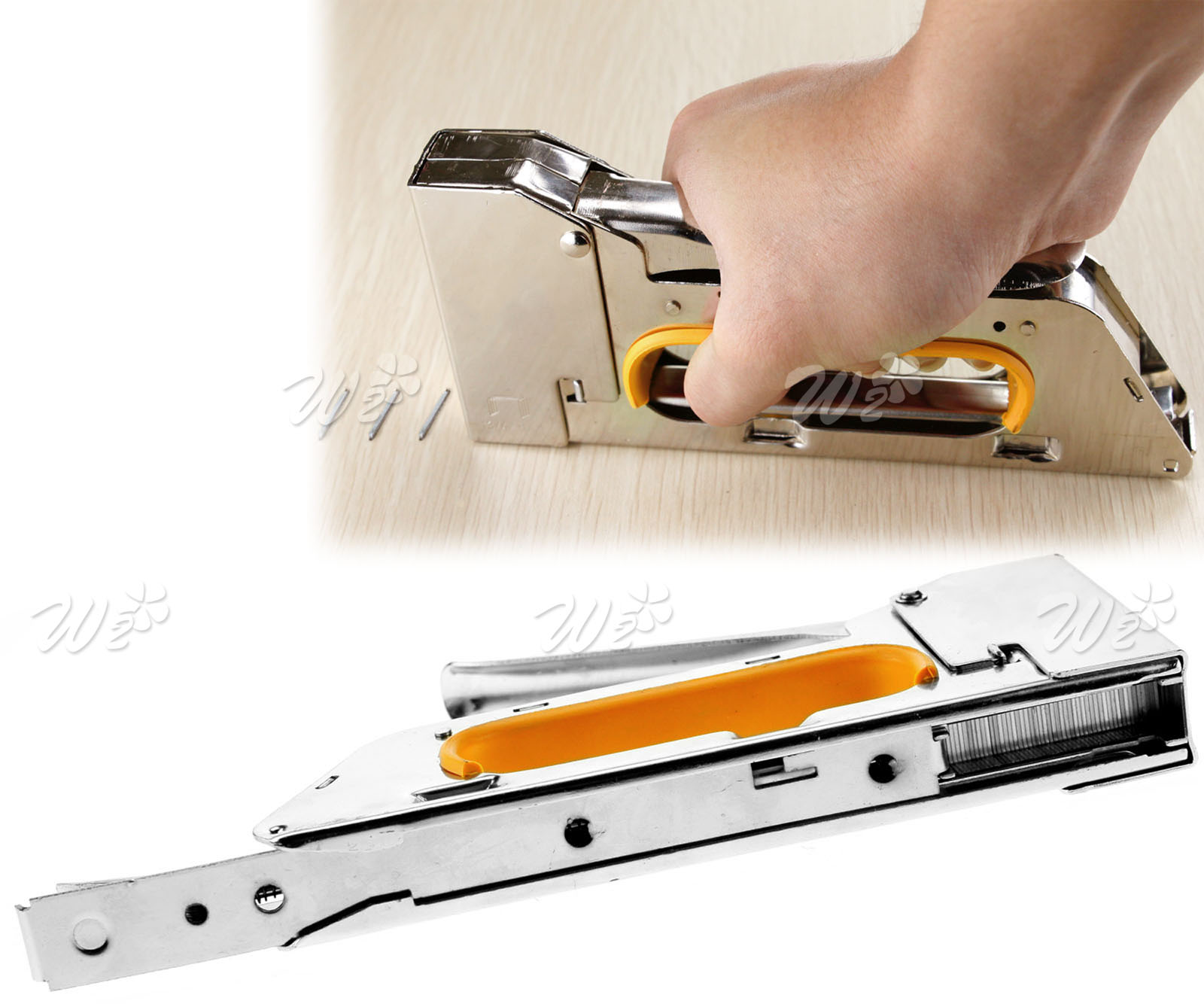 4/6/8mm Steel Staple Gun Tacker Upholstery Stapler With 2500 Staples