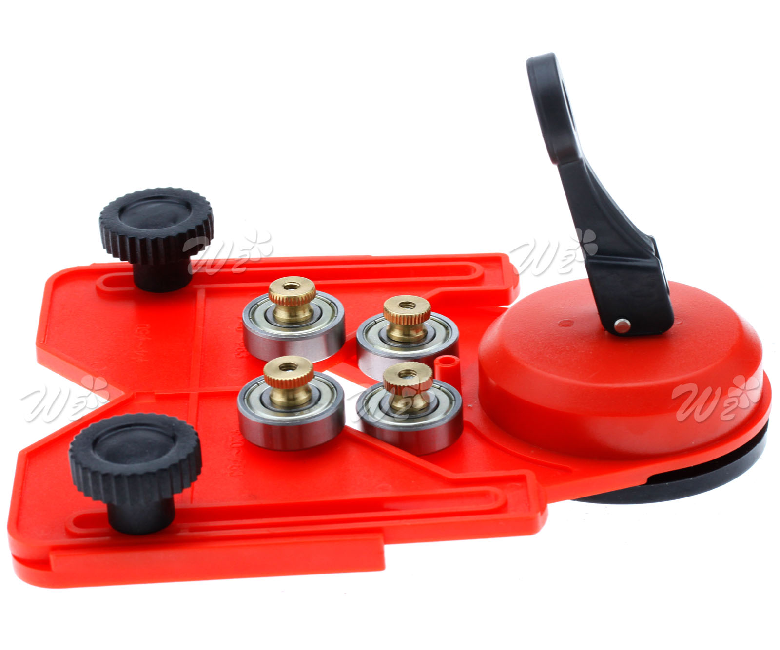 WE Adjustable 20-83mm Glass Tile Hole Saw Drill Guide Locator with Sucker Base