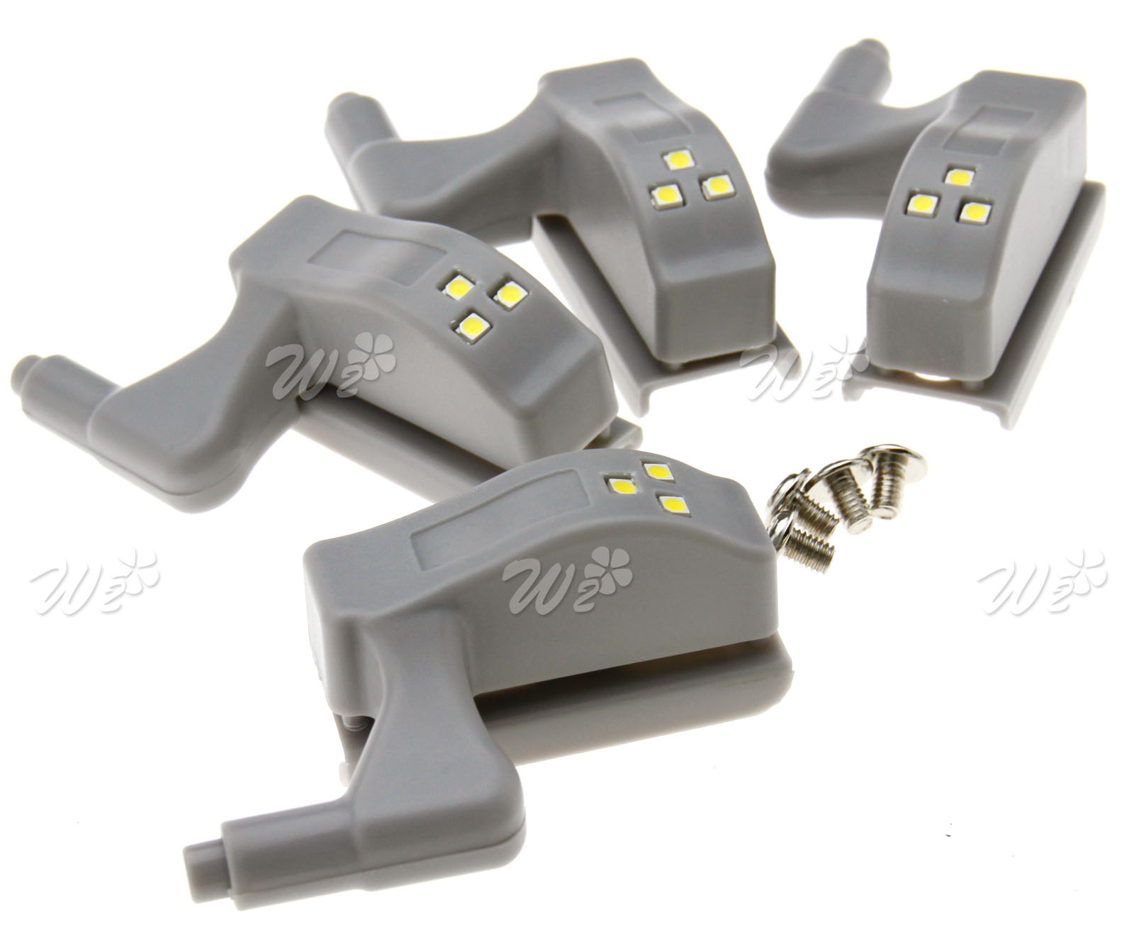 4PCS 3 LED Kitchen Living Room Cupboard Hinge LED Light System