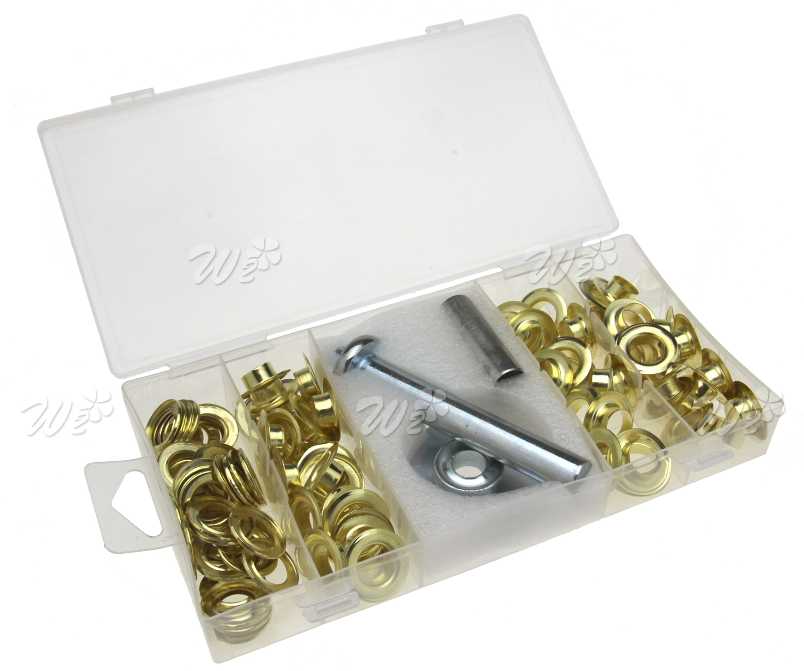 103pc Tarp Repair Kit 3 tools 50 Grommets And 50 Washers for Tarps Pool