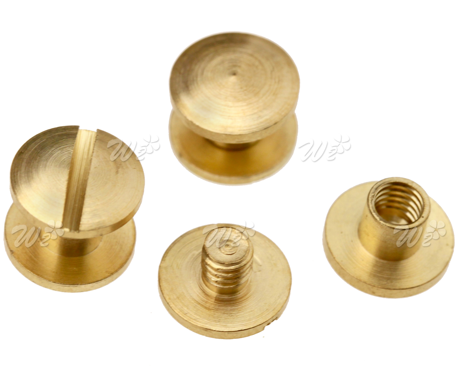 Buchschrauben Set 110-teilig - Goldene Chicago Schrauben 4mm Für DIY & Leder