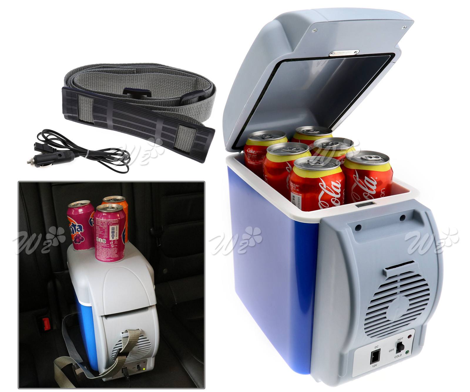 Portable Car Cooler Warmer Truck 7.5L Electric Fridge 12v Travel RV