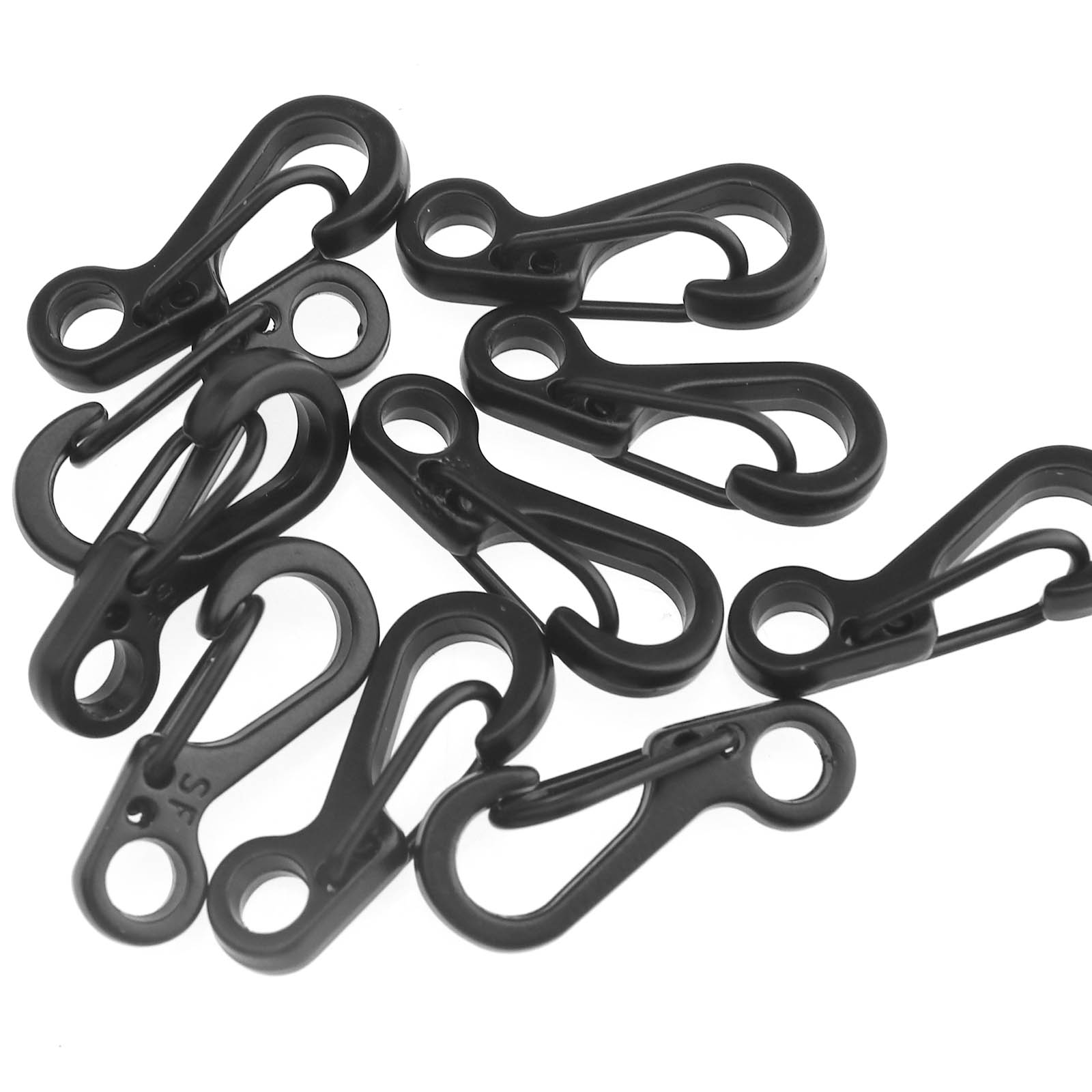 10 X EDC Mini Alloy Key Buckle Paracord Keychain Snap Spring Clip Hook