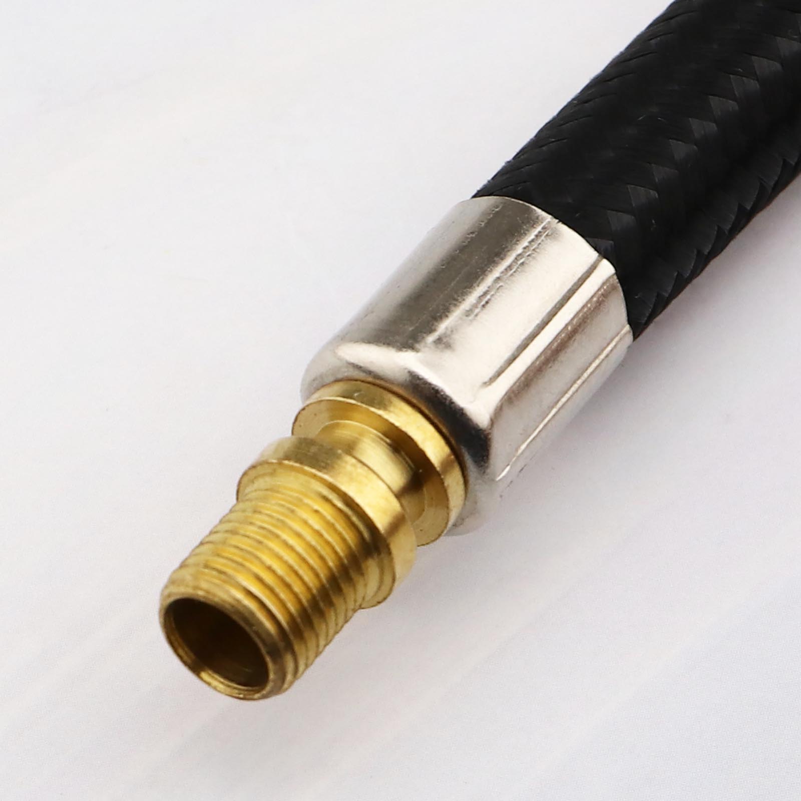 2x Black Air Inflator Pump Hose Adapter Tool Tire Replacement Accessory