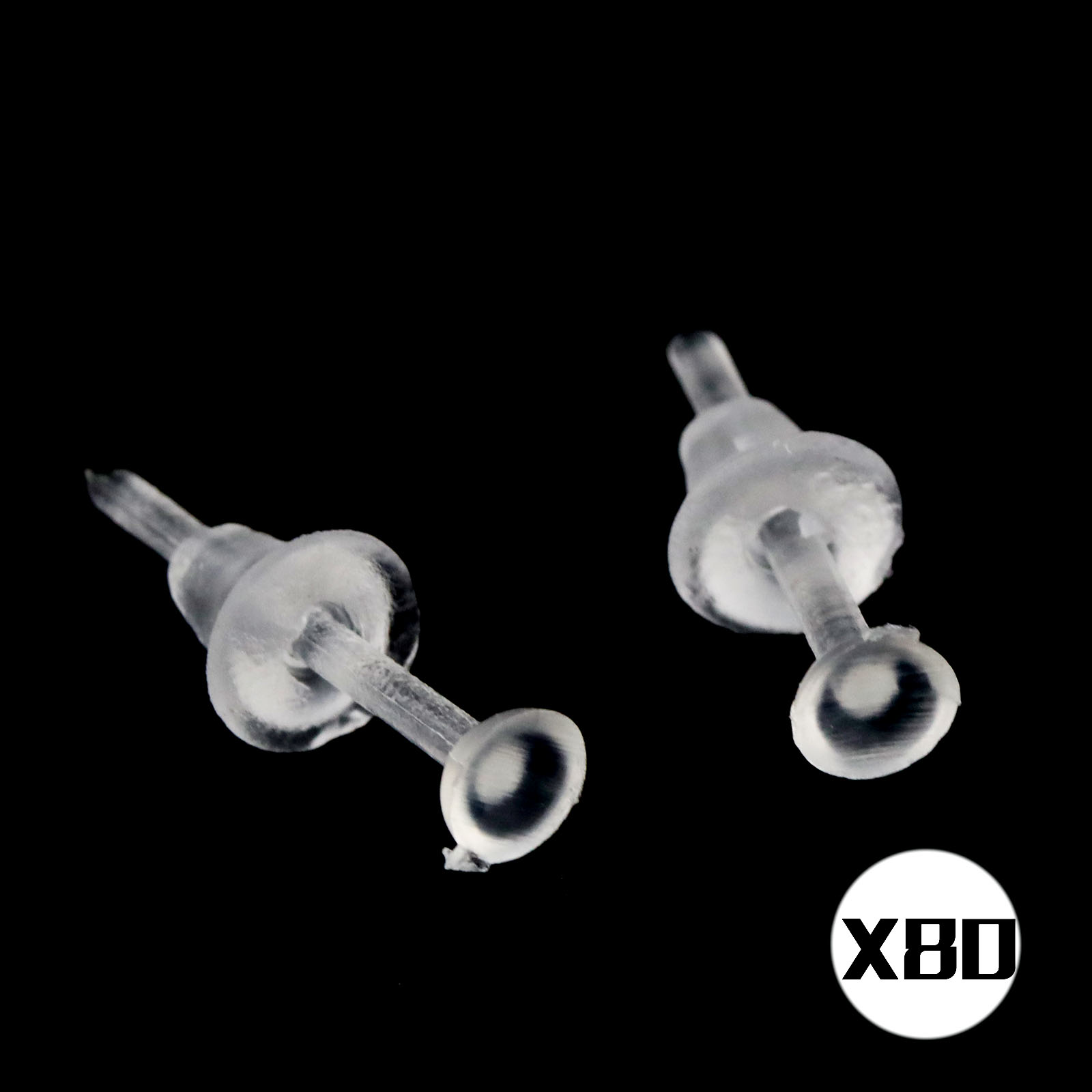 Allergy Free Transpa Plastic Earrings Stud Clear Stem Resin Back Allergy Free Transpa Plastic Earrings Stud Clear Stem Resin Back 10 20 50