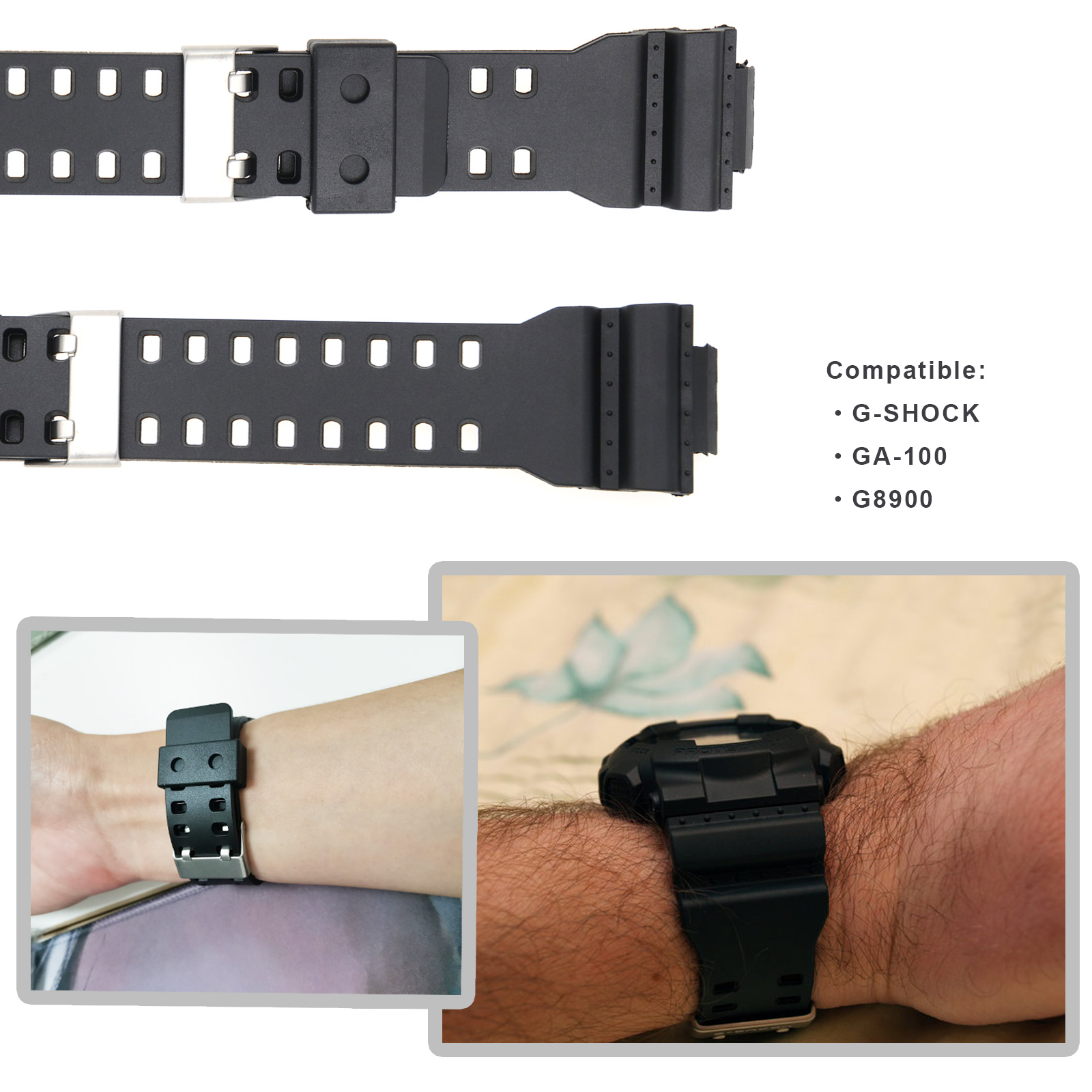 g shock rubber strap replacement