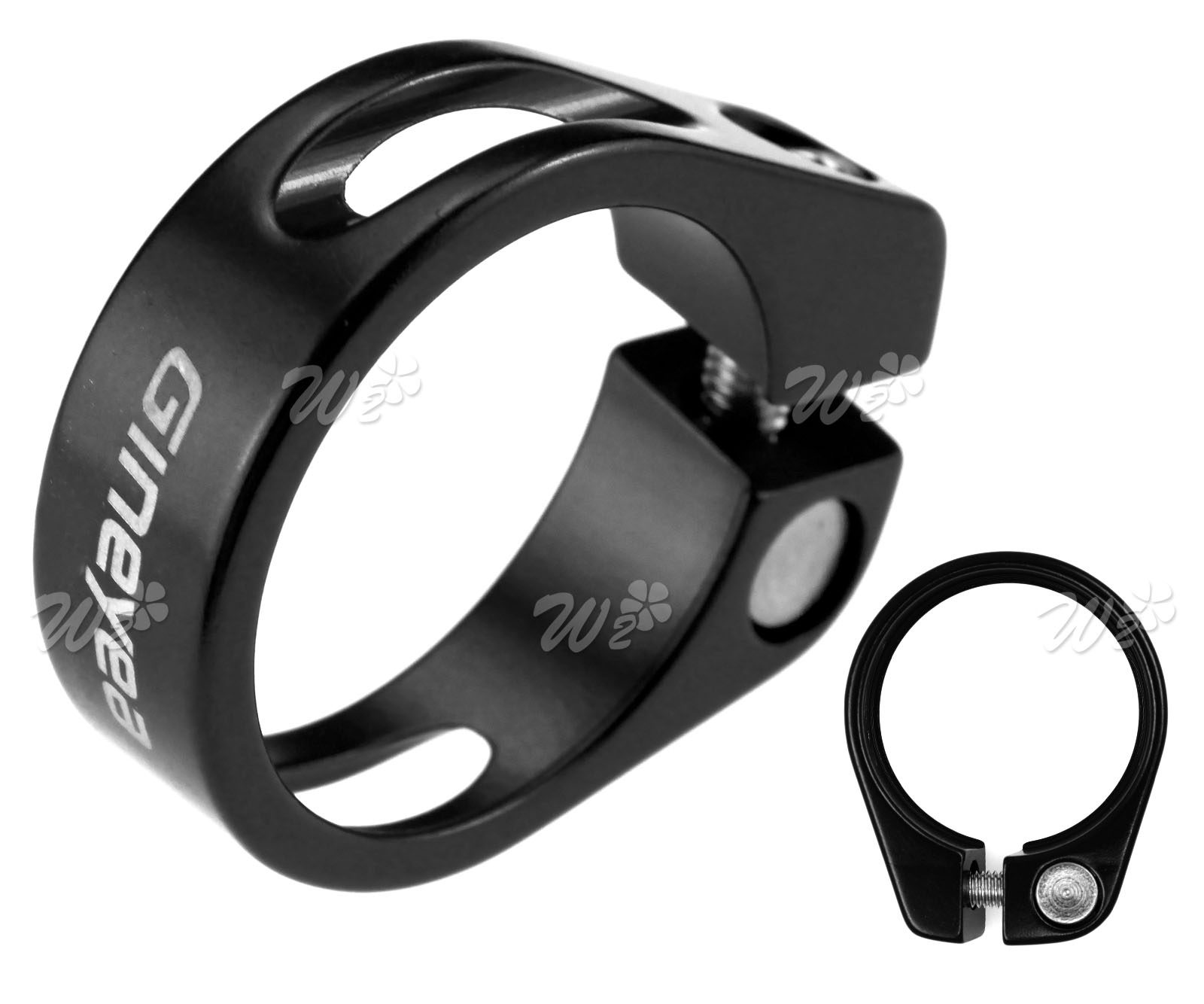 MTB Road Bike Seatpost Clamp 34.9 Aluminum Alloy Black Saddle Seat Post