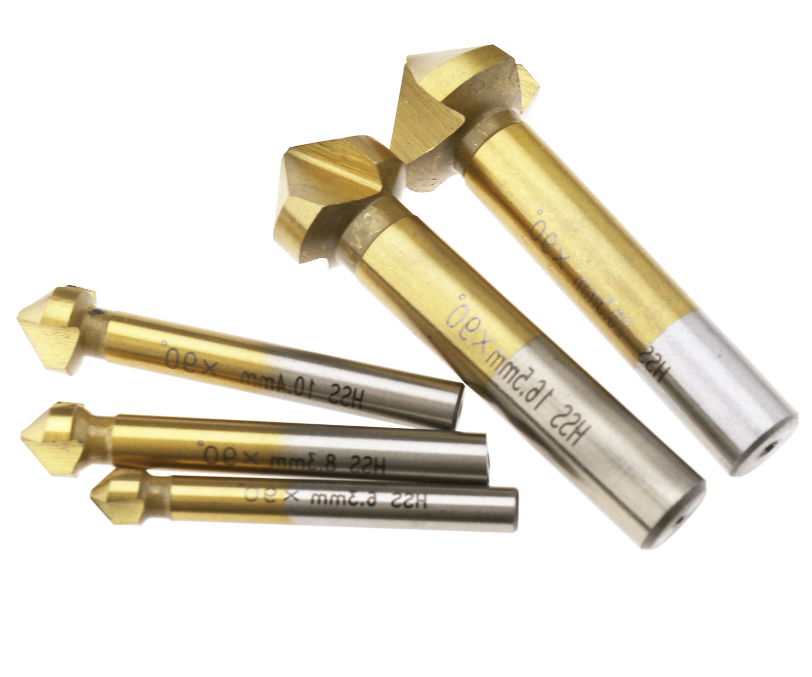 6 x 6.320.5mm Titanium Coated HSS 90 Degrees Pro Countersink Steel