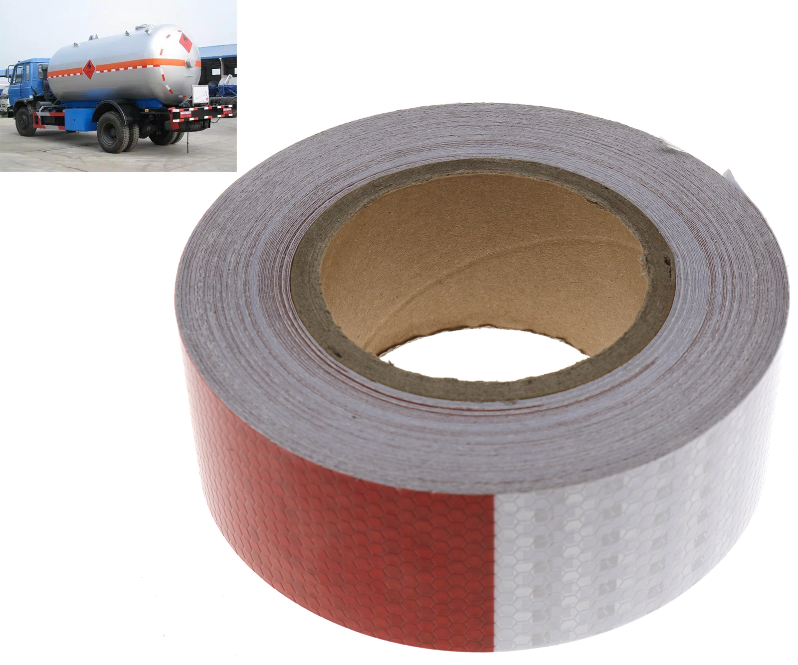 1x 5cm x 25m Reflektorfolie Reflektorband Silber Selbstklebend Warnung 