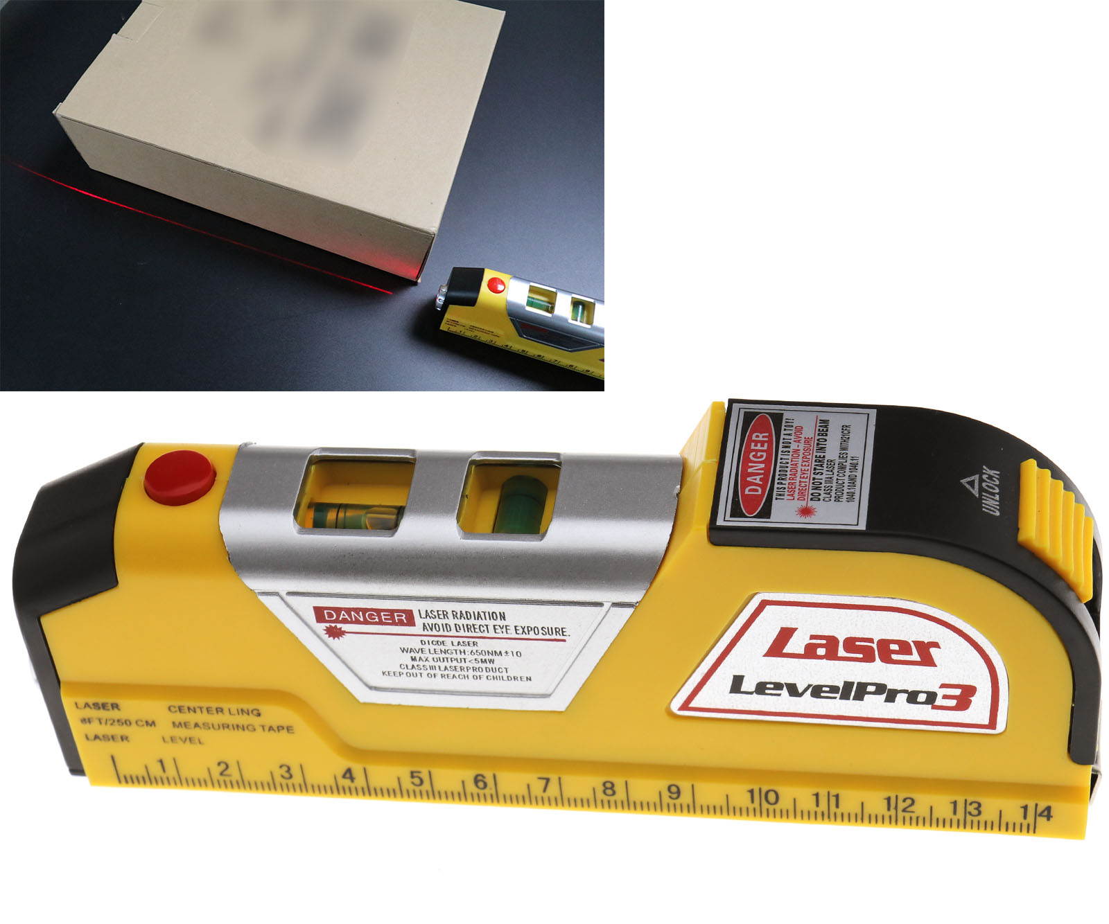 Laser Edge Level Straight Line Guide Horizontal Leveler Measure Tool eBay
