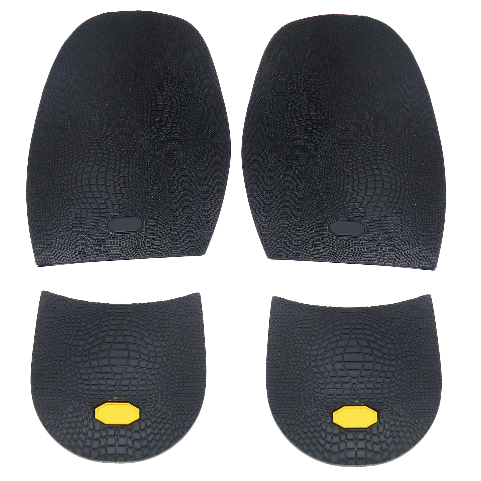 PAIR OF RUBBER Replacement Glue on Soles Heels Anti Slip Shoe Repair