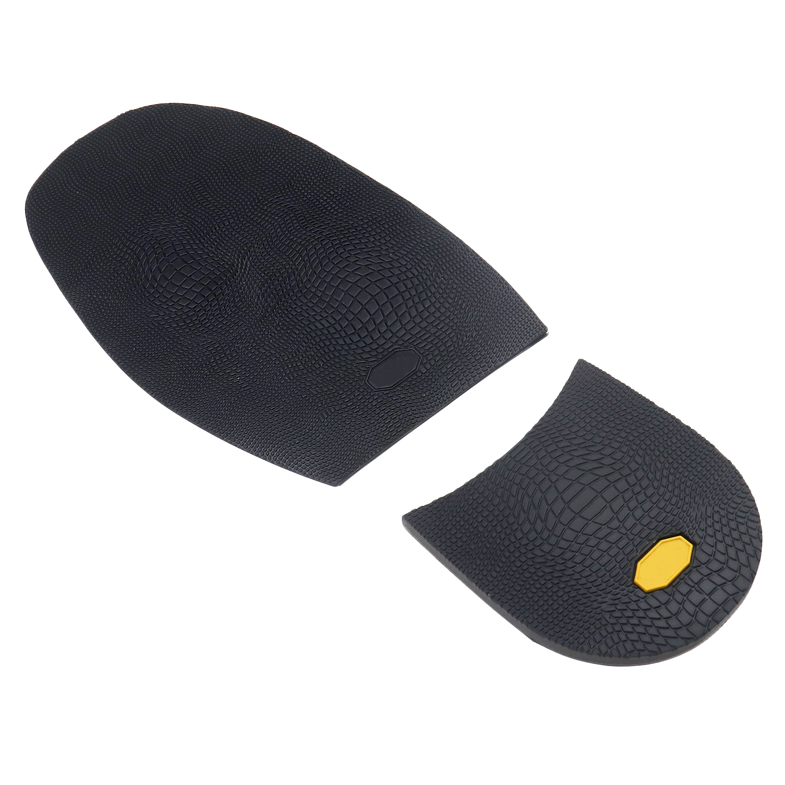 PAIR OF RUBBER Replacement Glue on Soles Heels Anti Slip Shoe Repair