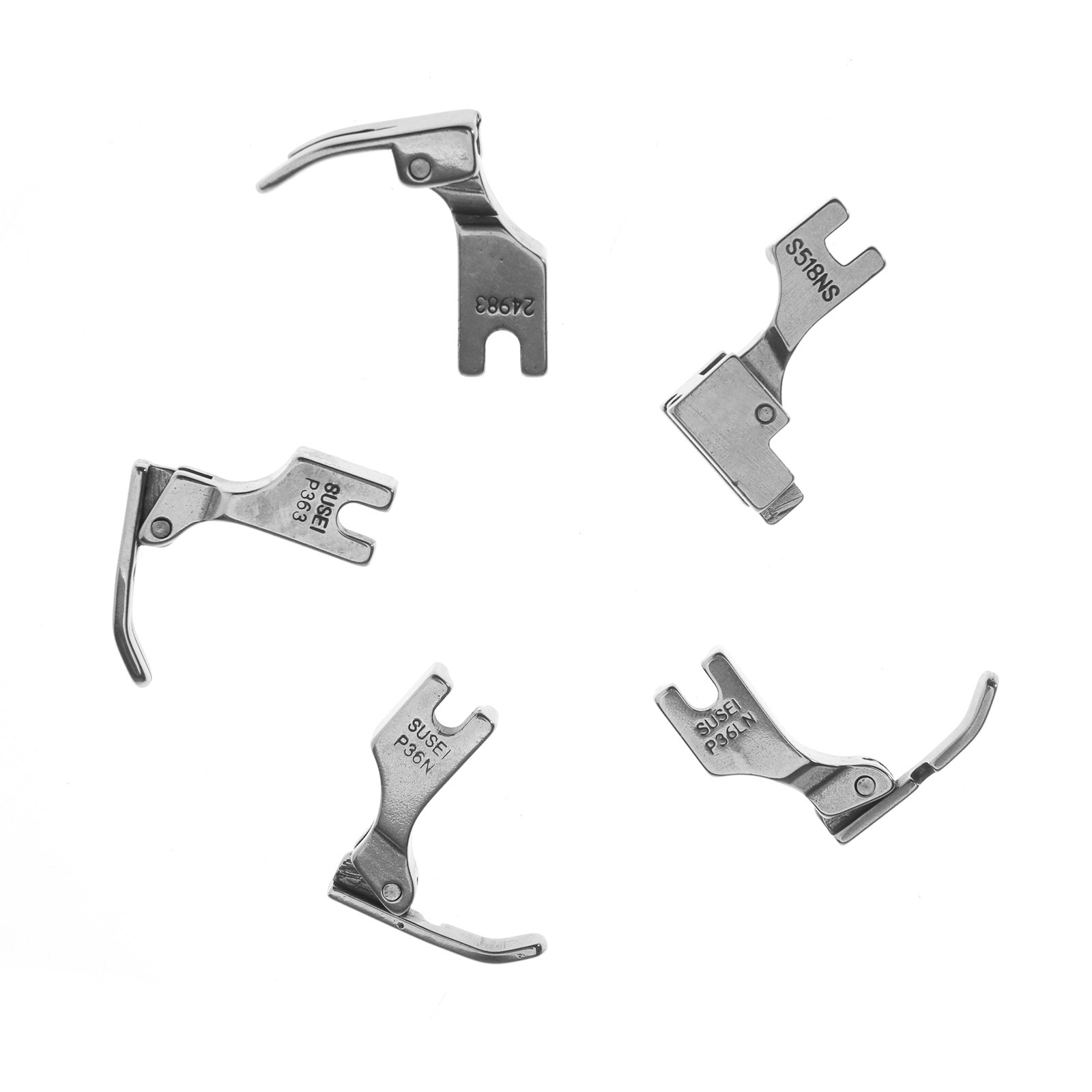 5 X NARROW Zip Zipper Foot For Brother Juki Industrial Sewing Machine