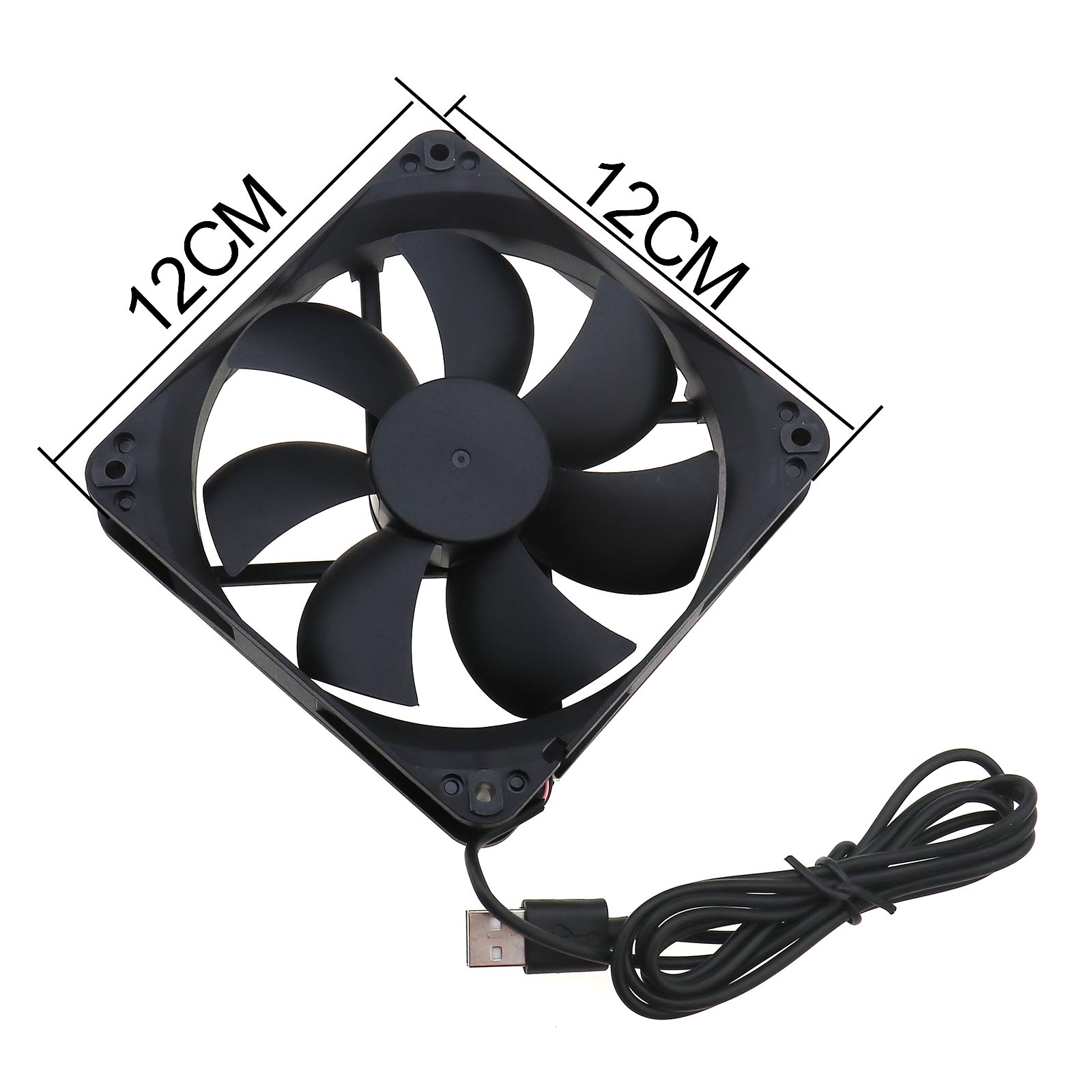 2 Pieces USB Case Silent Radiator Fan USB Cooling Fans for Computer CPU