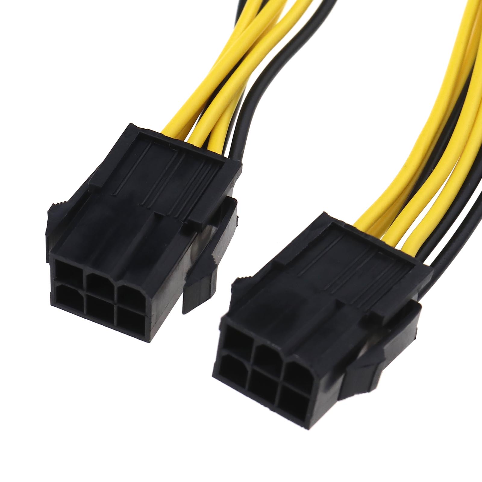 2PCS 6 Pin to 8 Pin Graphics Card Power Adapter Cable Connector Power