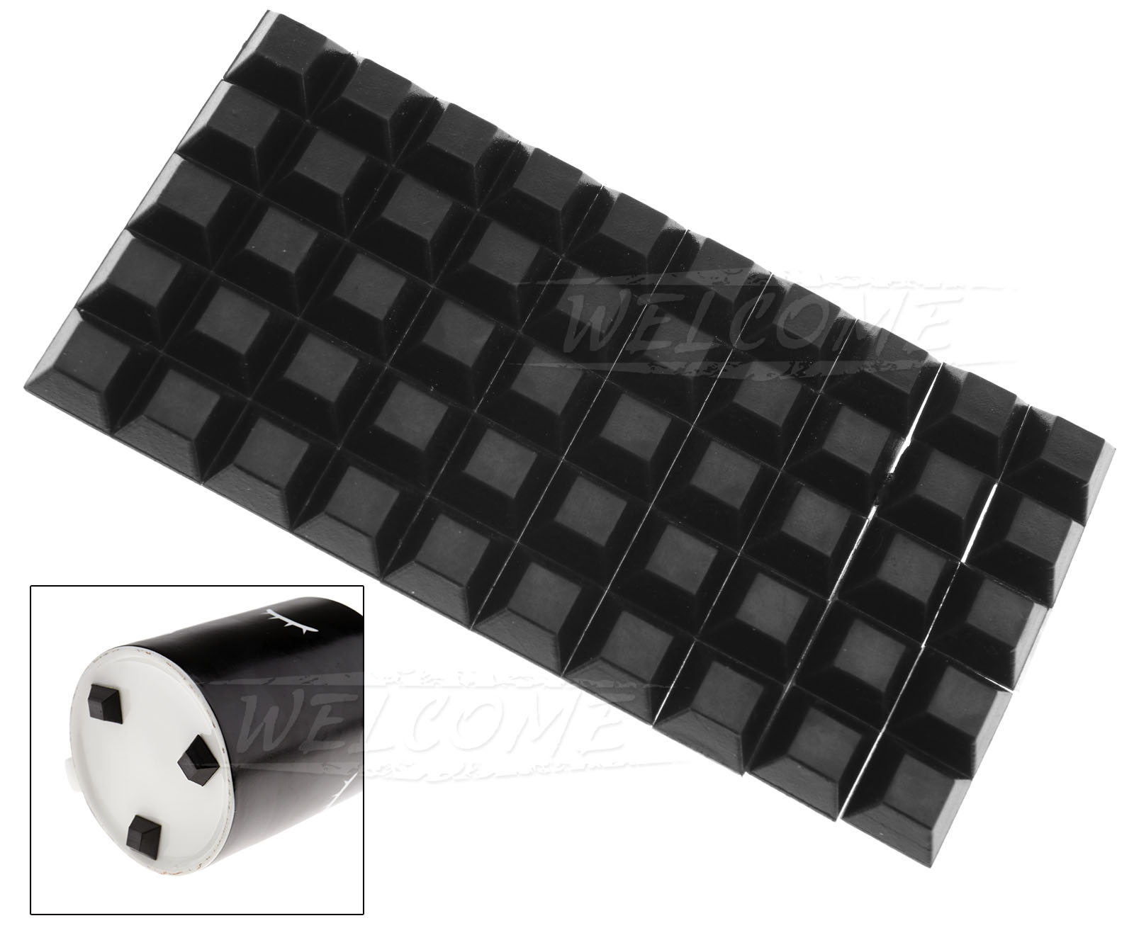RUBBER POLYURETHANE FEET Square Self Adhesive Bumper 12.7 x 12.7 x 6.2mm £7.28 PicClick UK