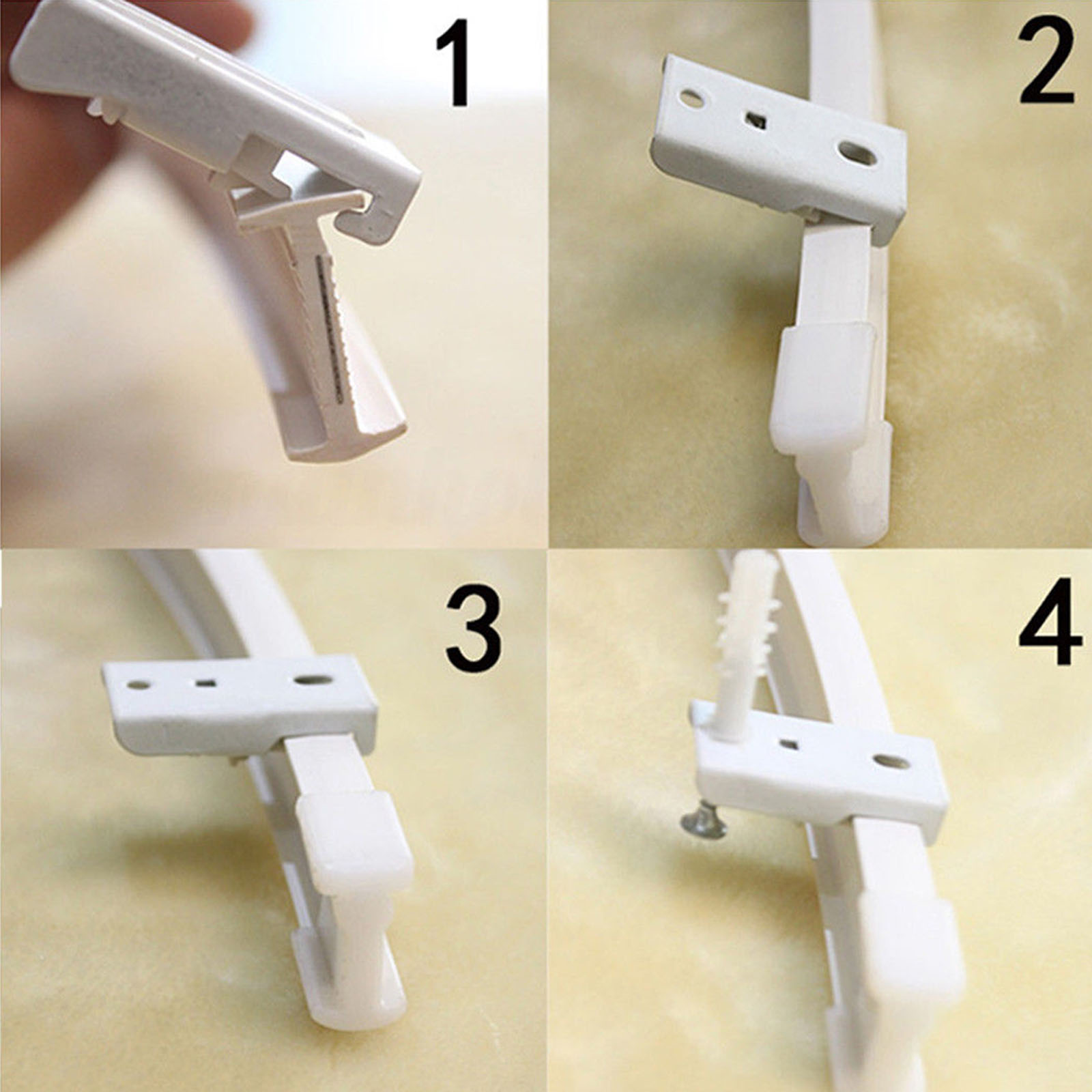 3M Straight Bay Window Bendable Curtain Track Glider Rail Clamping White 95509645838 eBay 3M Straight Bay Window Bendable Curtain Track Glider Rail Clamping White 95509645838 eBay