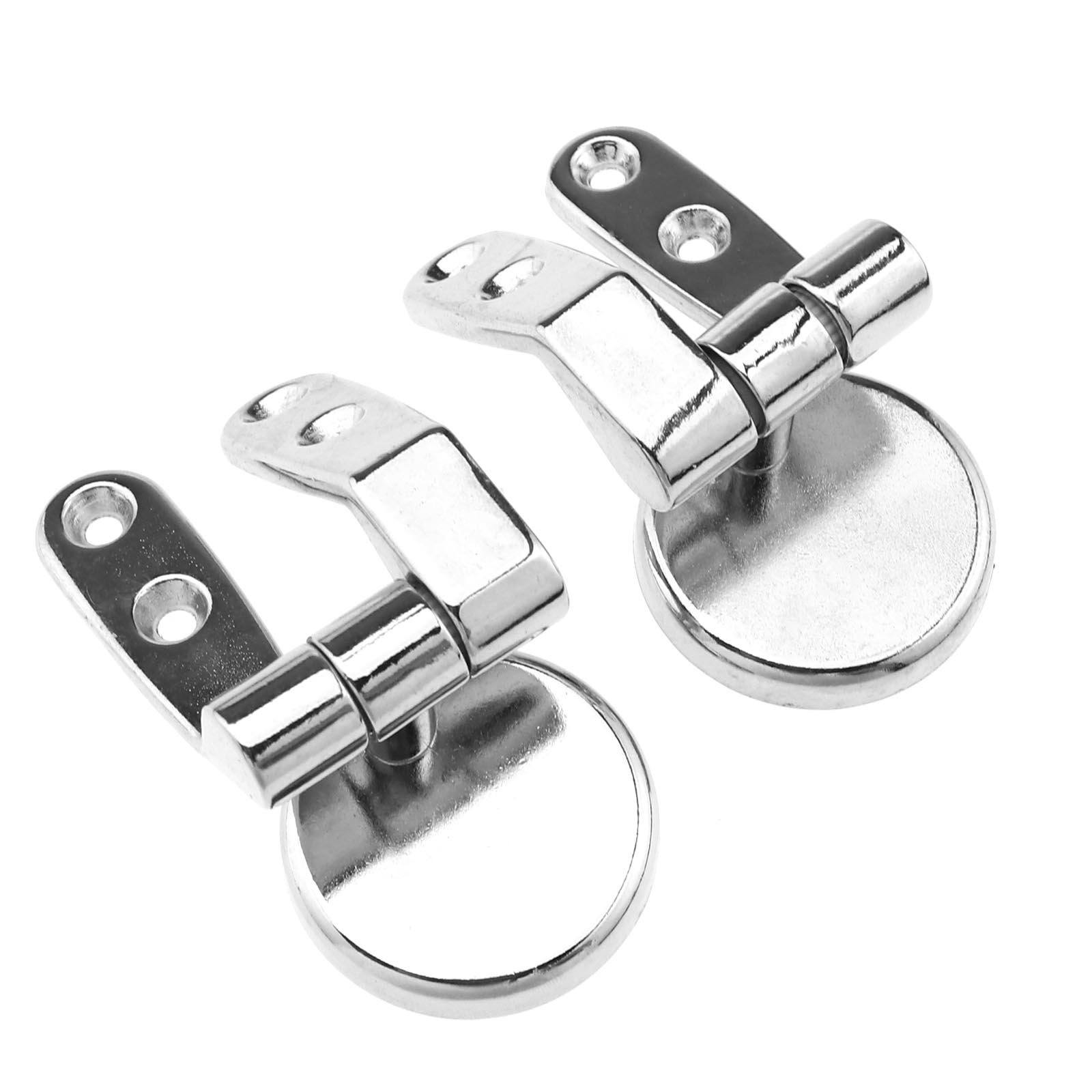 Pair Replacement Universal Toilet Seat Hinge Set Fittings Steel Screws