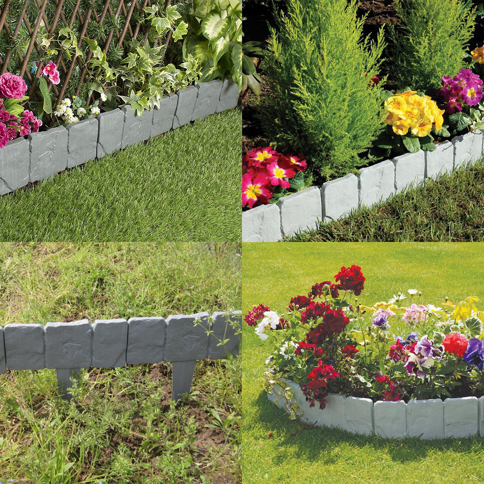 20Pcs Decorative Palisade Fence Lawn Edge Plant Border