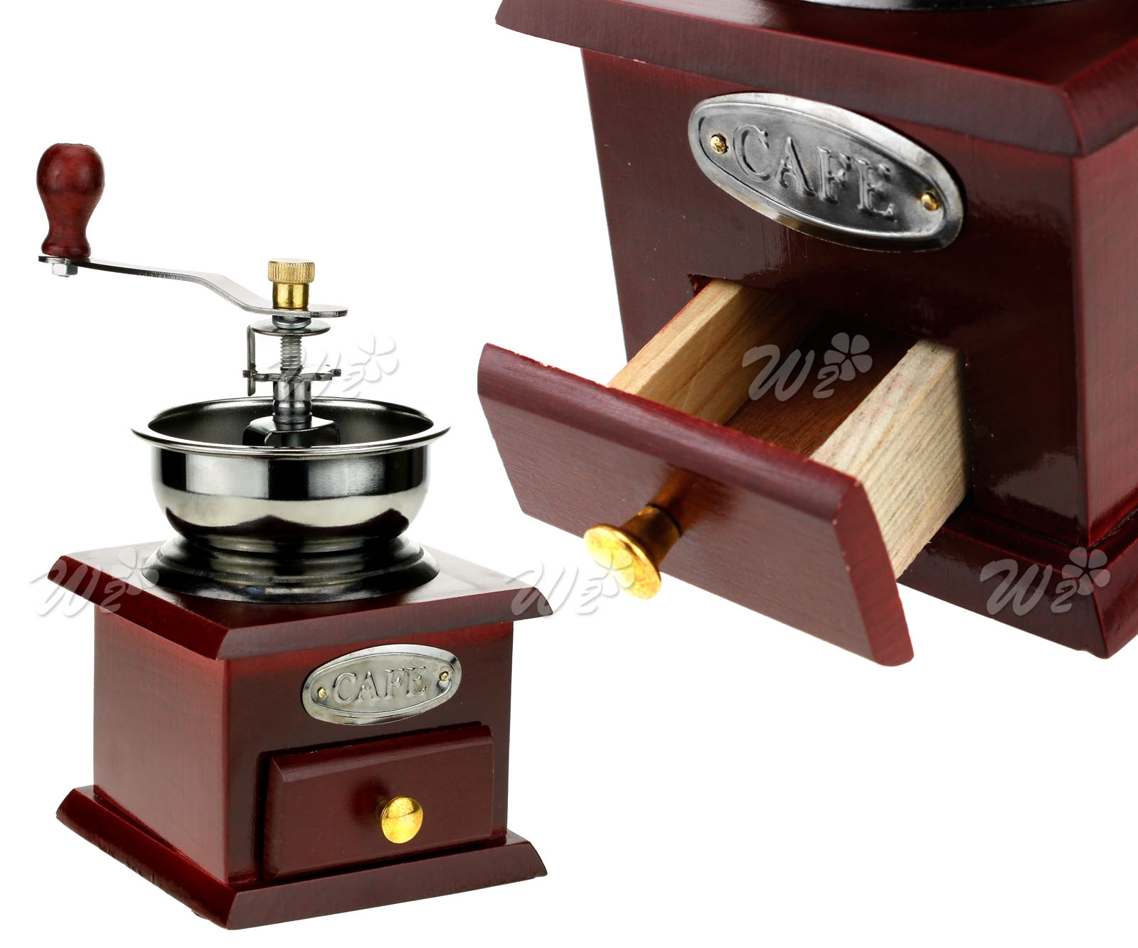 RETRO COFFEE GRINDER Manual Hand Operated Burr Mill Grinding Machine