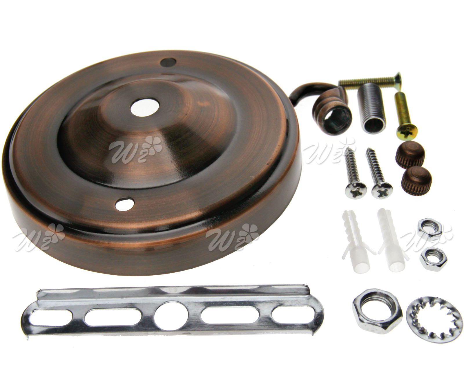 2stk Deckenhaken Halter Ring Wandhaken für Deckenlampe Lampe Antike