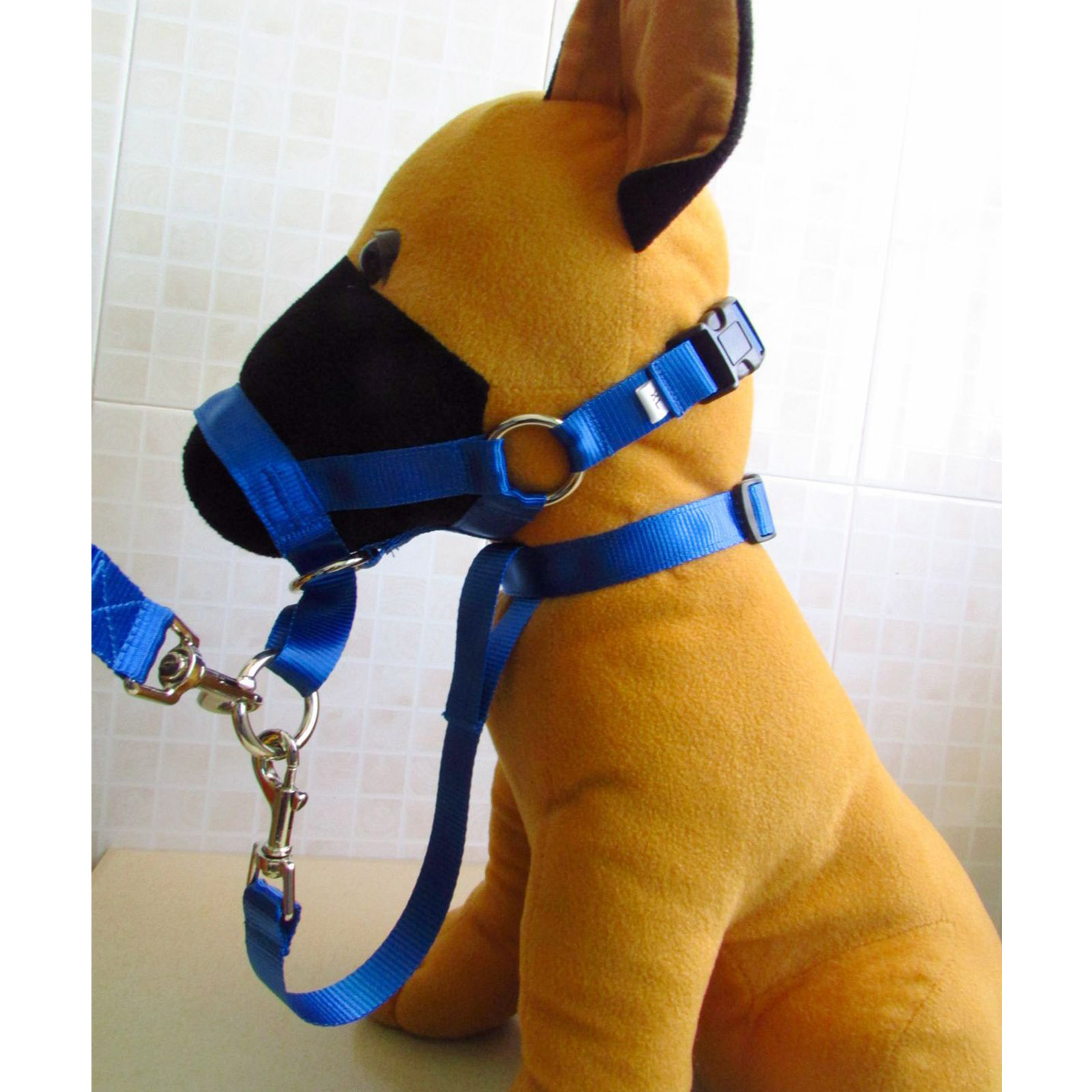 DOG MUZZLE HALTI Head Collar Stops Dog Pulling Halter Training Nose