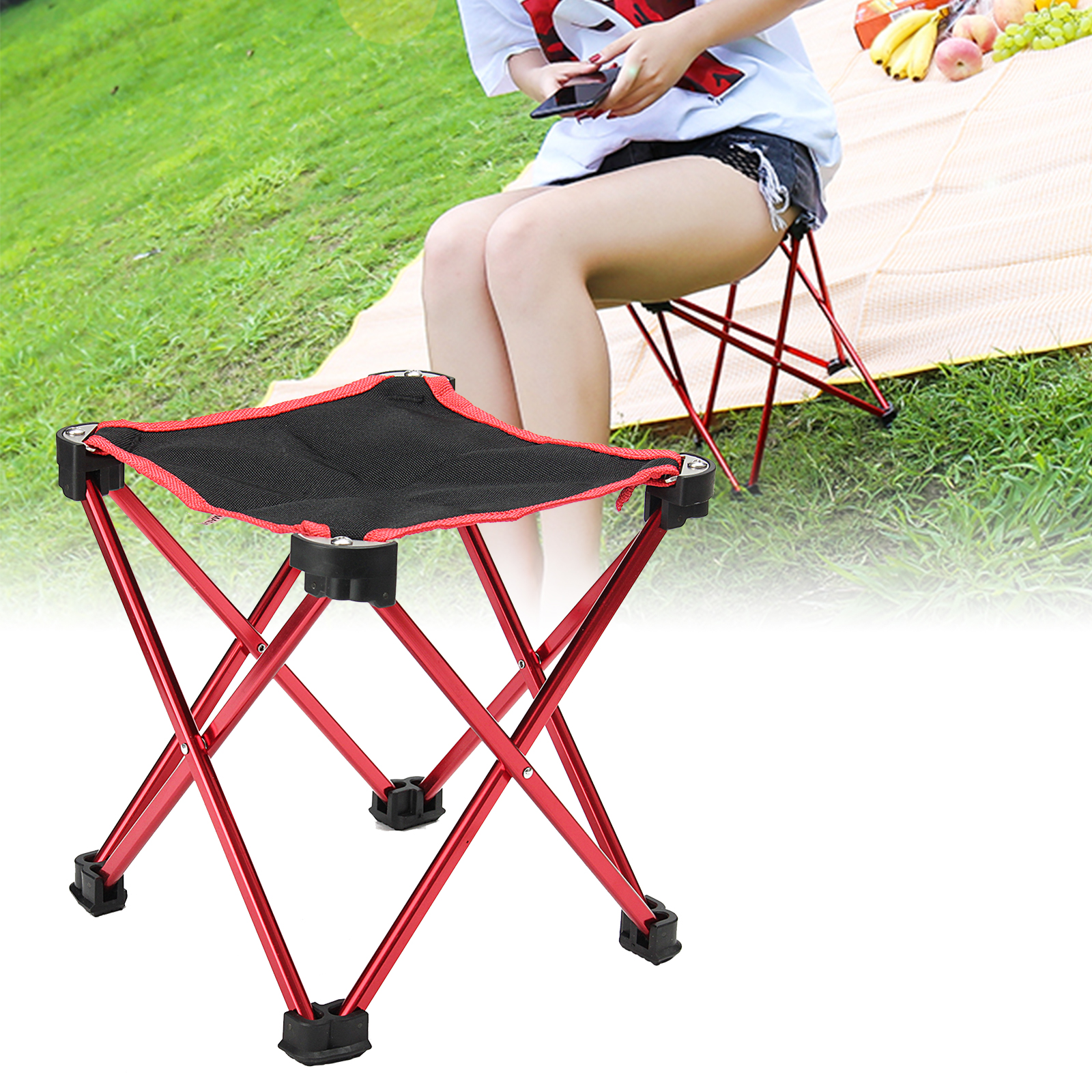 FOLDING SEAT STOOL Backpack Chair Fold up Seat for Fishing Camping