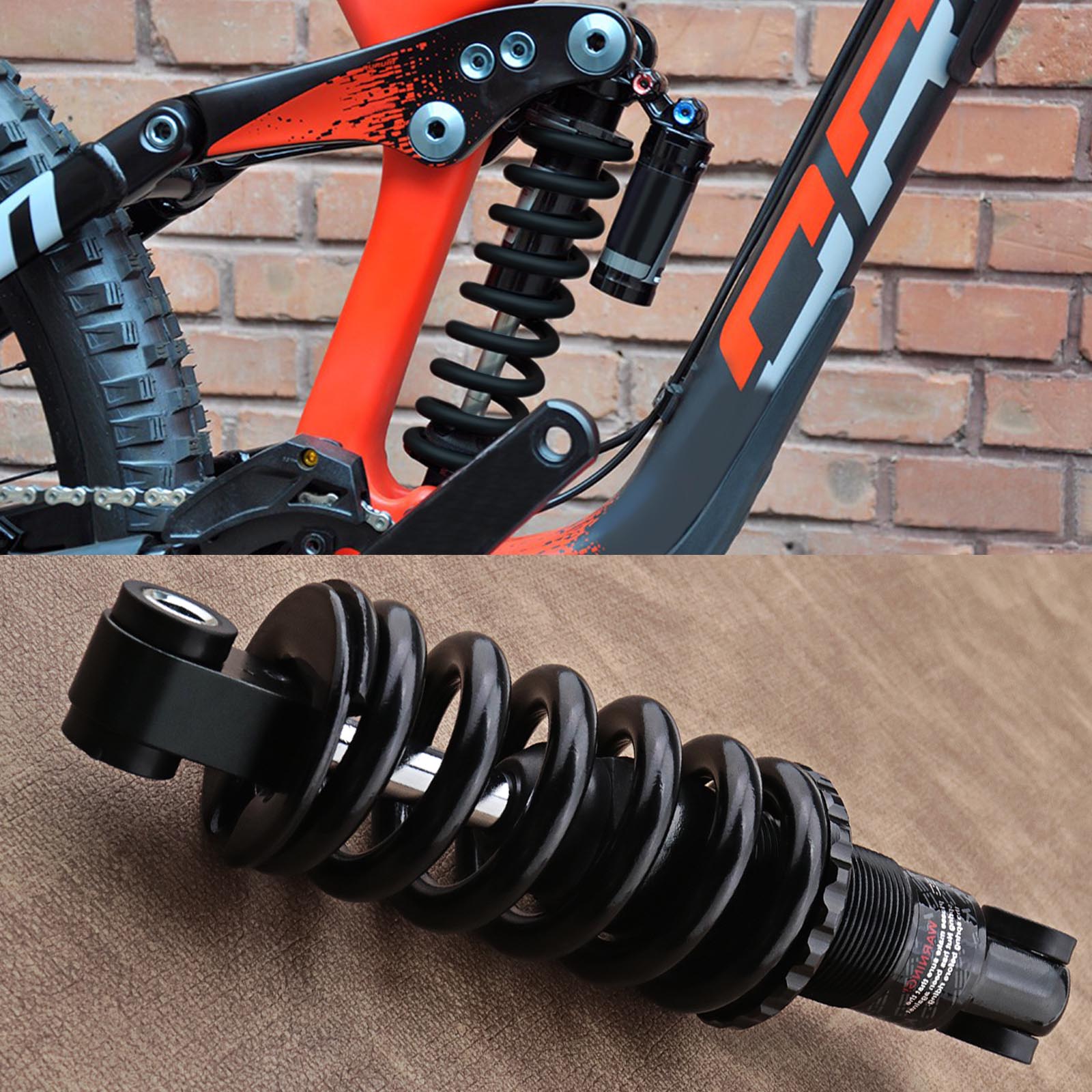 165mm Mountain Bike Electric Bike Rear Shock Absorber Rebound Coil Spring Black eBay