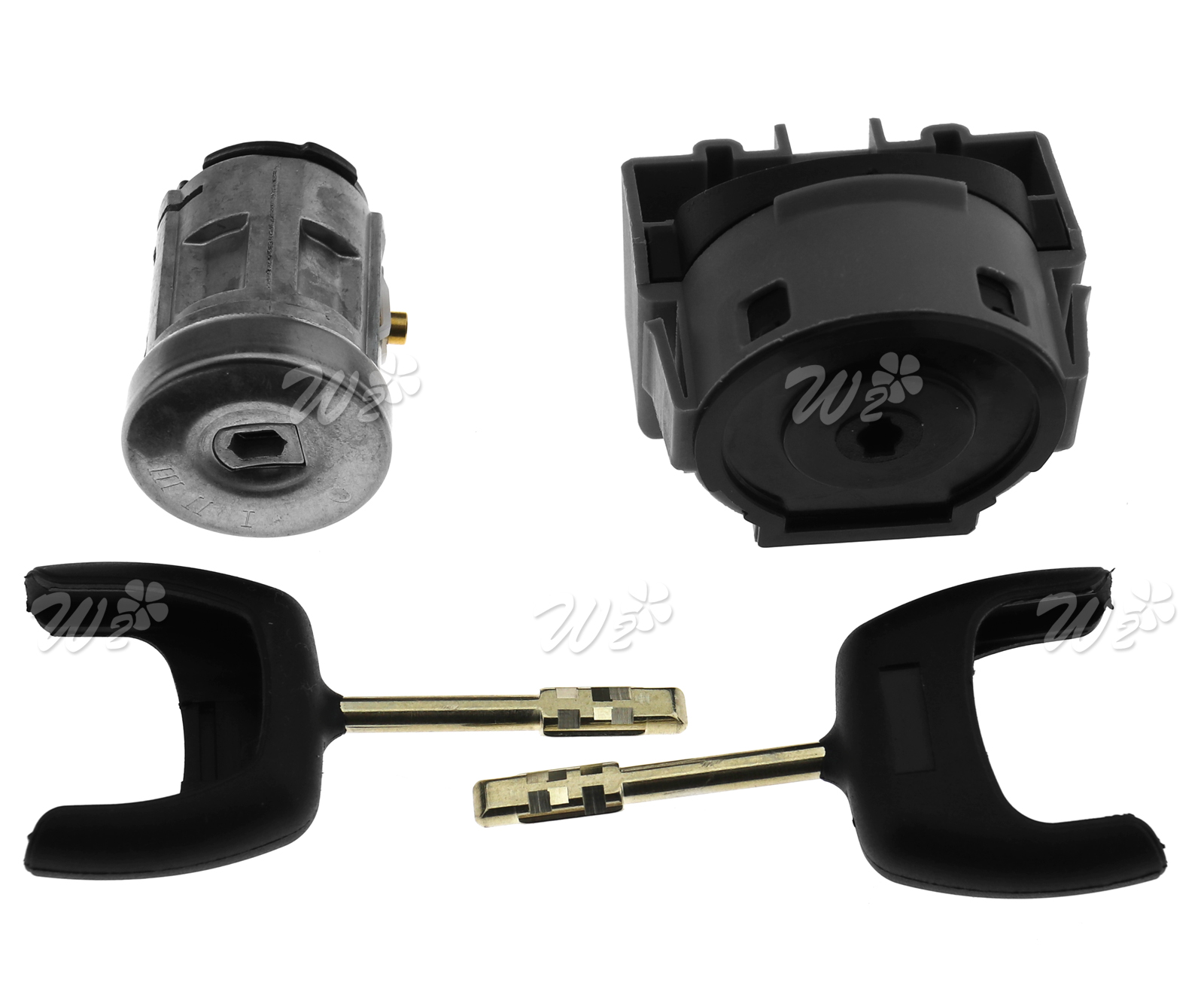FORD TRANSIT MK7 IGNITION SWITCH & BARREL Cylinder Kit and 2 KEYS Set