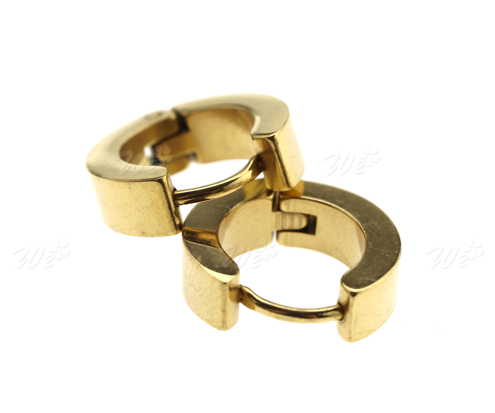 5 Colores Mujer Hombre Sólido 14mm Aro Redondo Durmiente pendientes Joyería de Moda